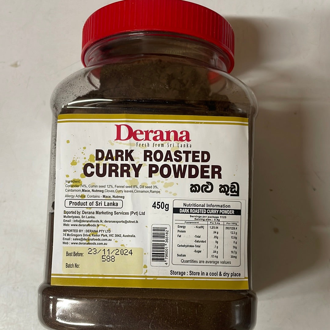 Derana Dark Roasted Curry Powder (කළු කුඩු) 450g