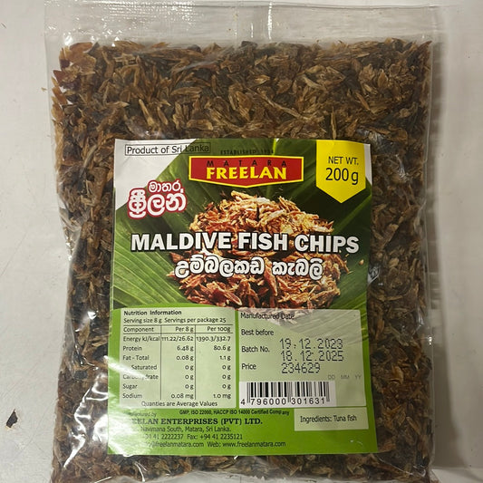 Freelan Maldive Fish chips 200g