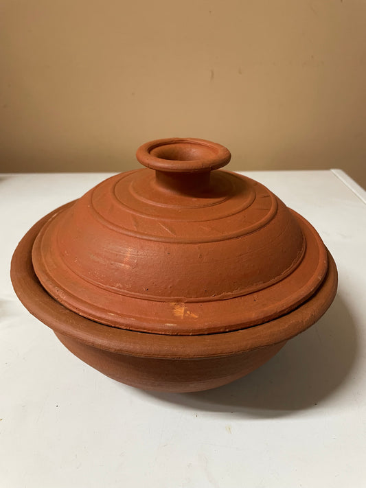 Clay pot with lid (large) ලොකු ඇතිලිය