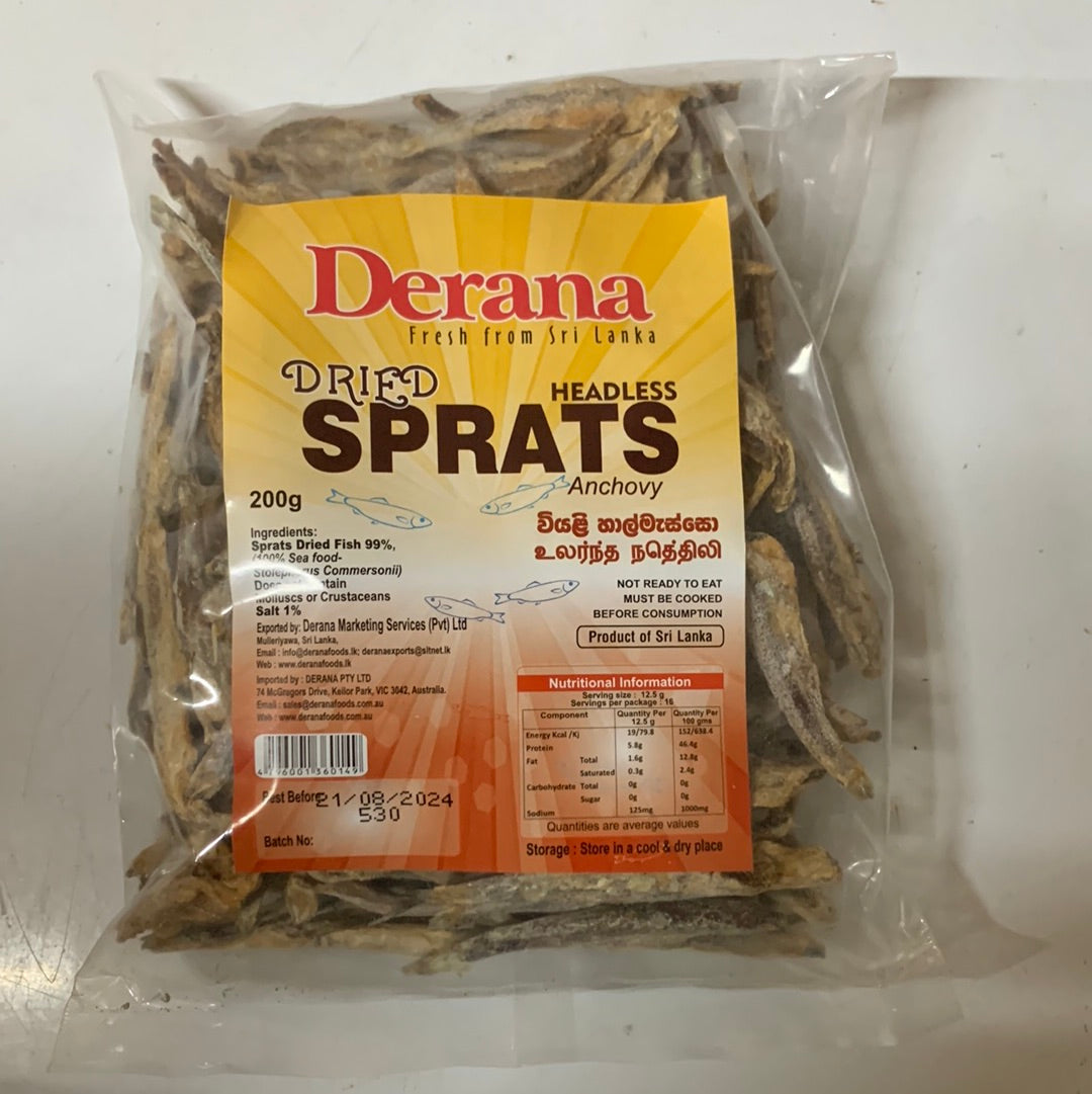 Derana Dried Sprats (Headless) 200g