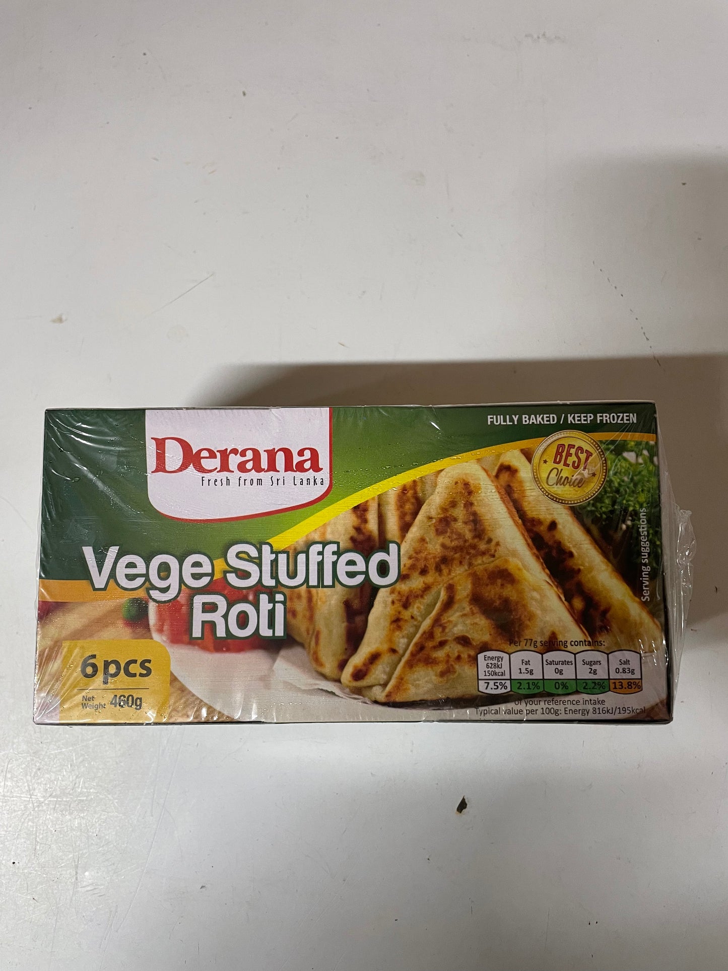 Derana Vegetable Rotti 6pcs 460g