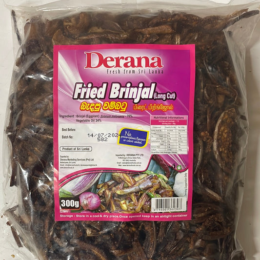 Derana Fried Brinjal(long cut) 300g