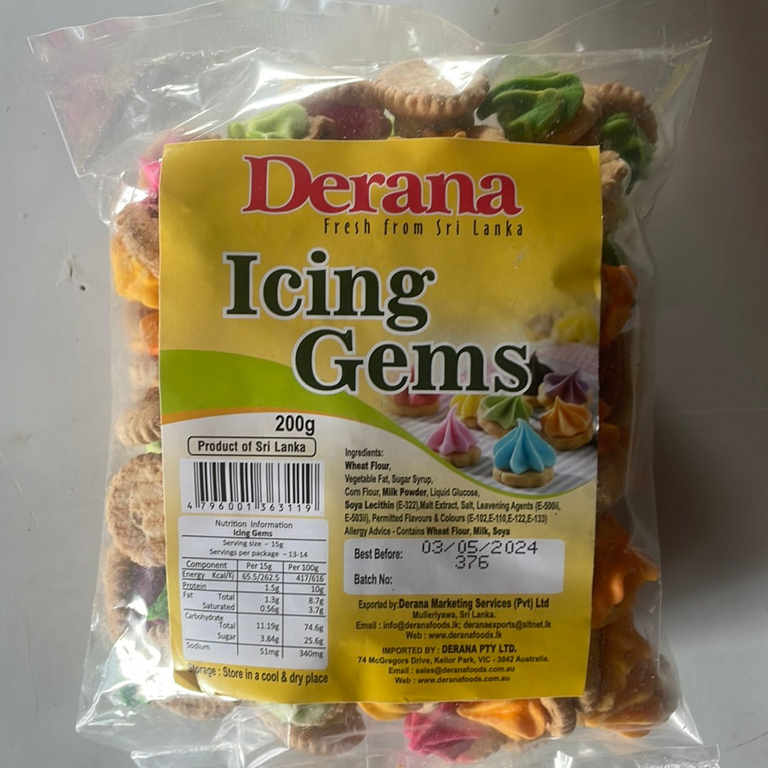 Derana Icing Gems Biscuits 200g