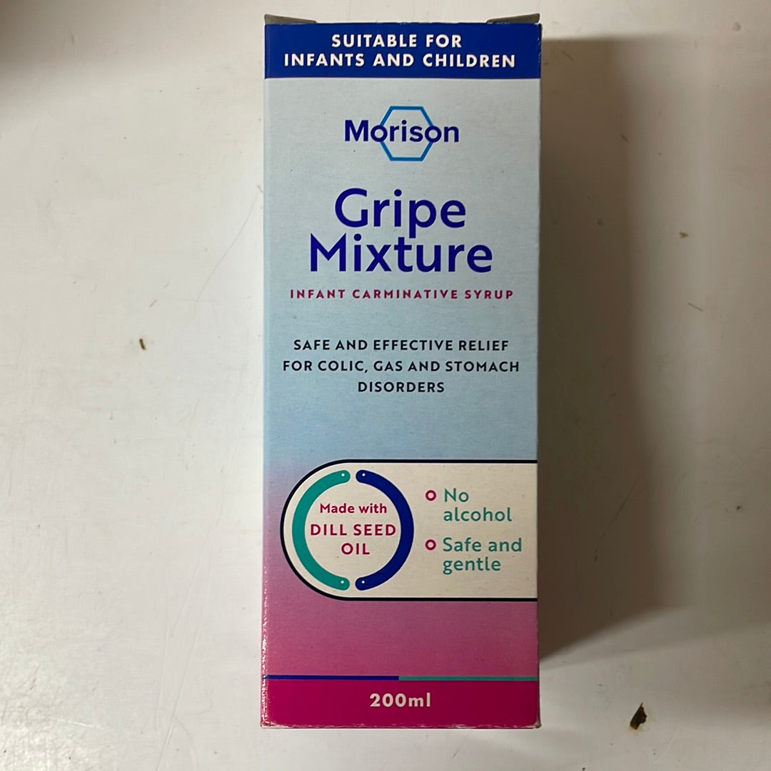 Morison Gripe Mixture 200ml (infant carminative syrup)