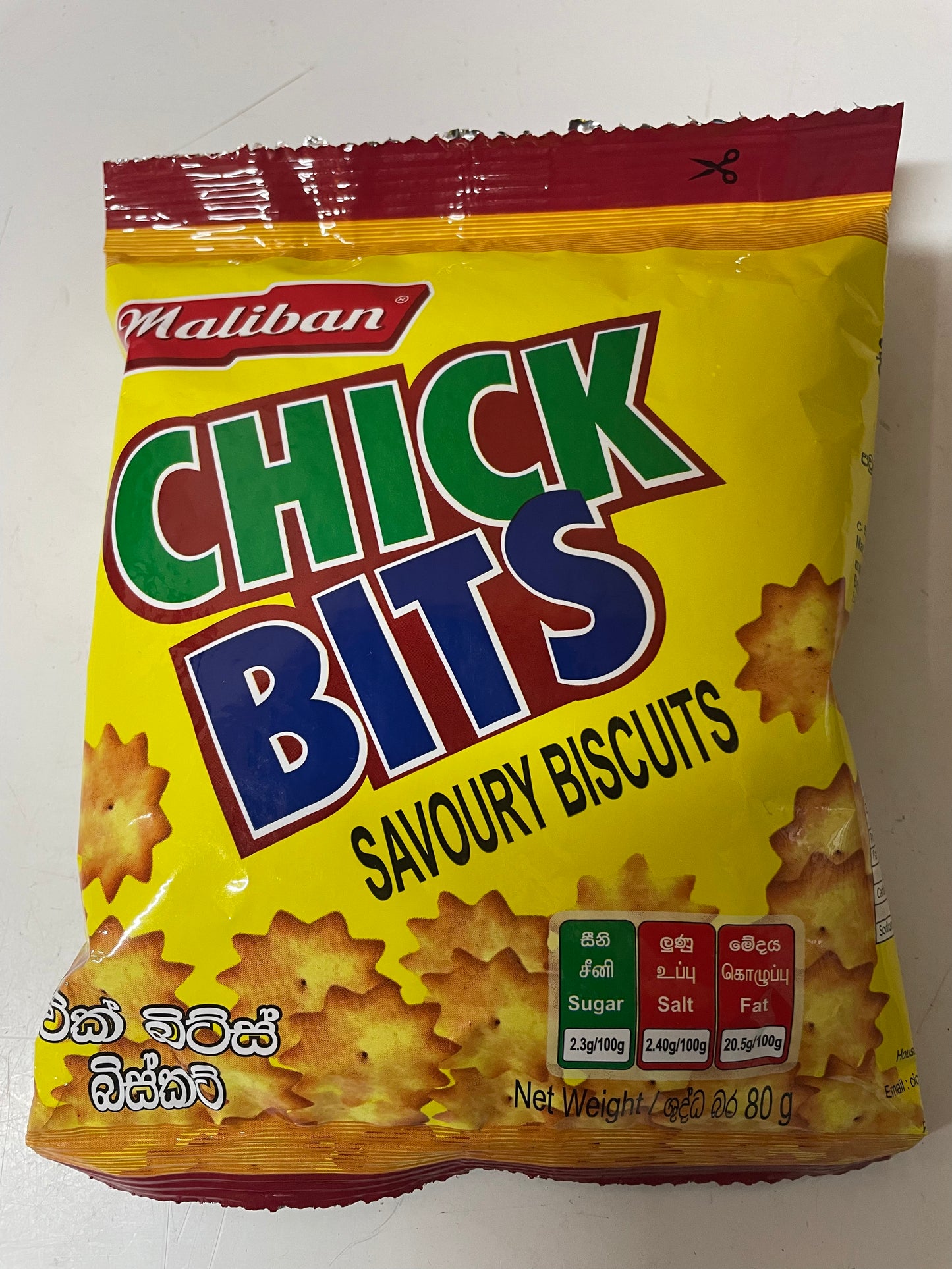 Maliban Chick Bits Snack Pack 80g