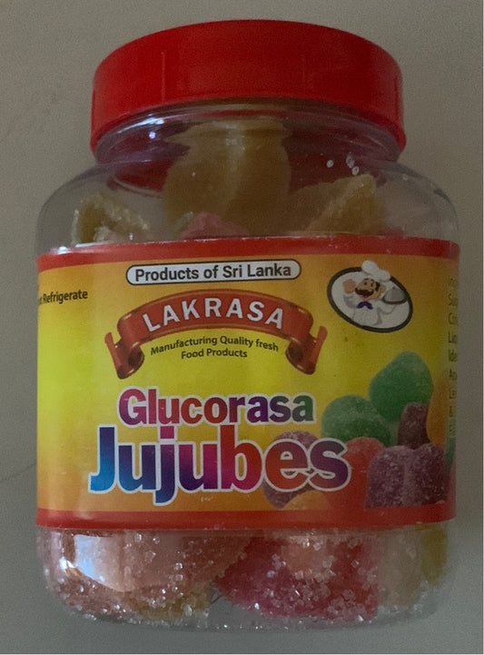 Lakrasa Glucorasa Jujubes 250g