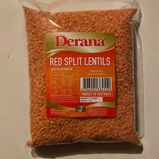 Derana Red Split Lentils (Parippu)1Kg