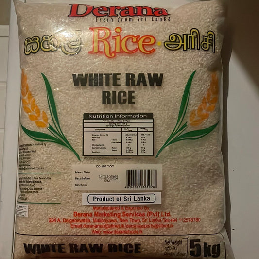 Derana White Raw Rice 5Kg