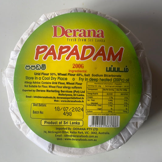 Derana Papadam 200g