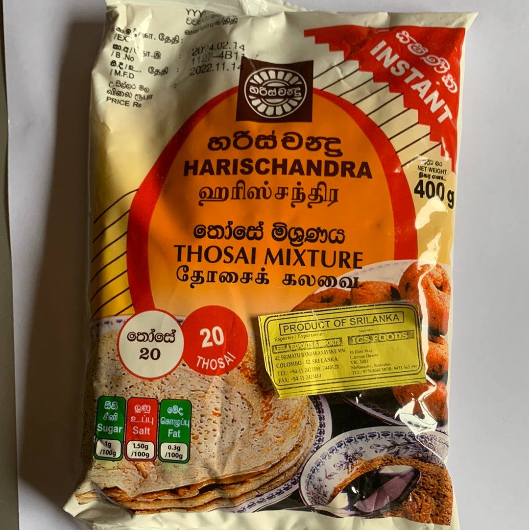 Harischandra Thosai Mix 400g