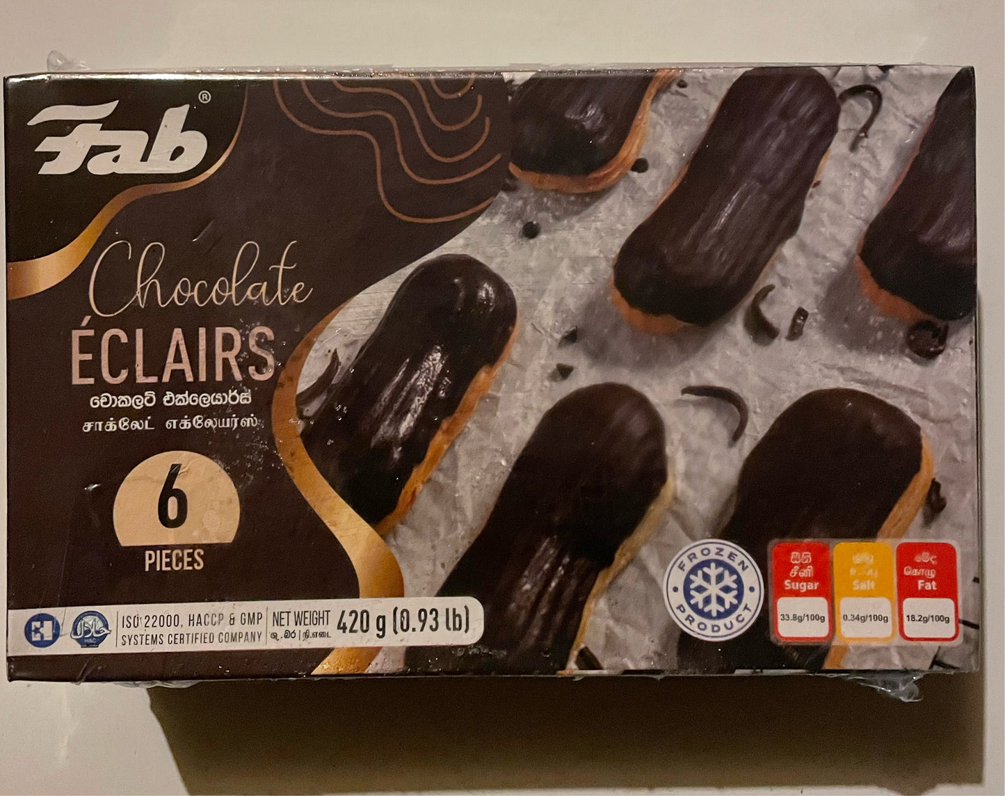 FAB Chocolate Eclairs 450g