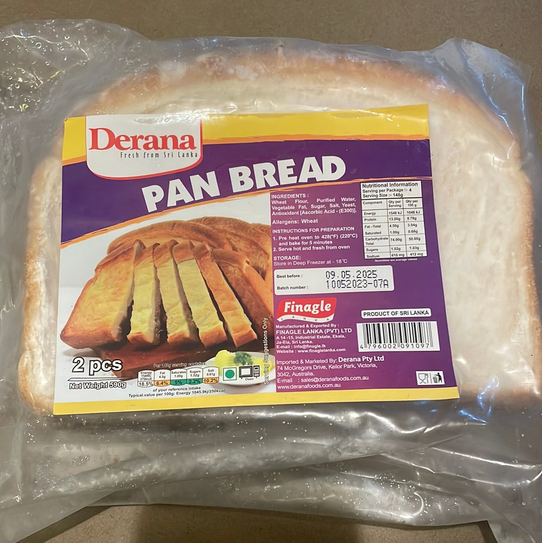 Derana Roast Pan Bread 590g 2 Pcs