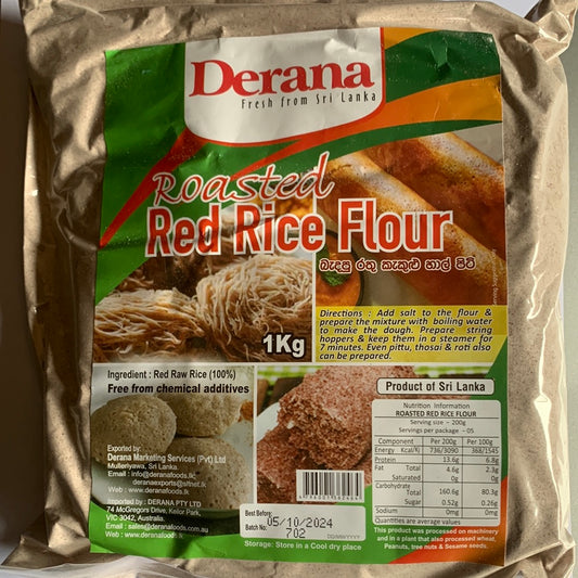 Derana Roasted Red Rice Flour 1Kg