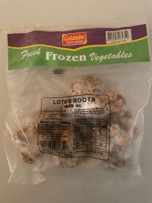 Colombo Frozen Lotus Root (Nelum Ala) 200g