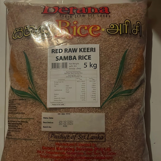 Derana Red Raw Keeri Samba Rice 5Kg