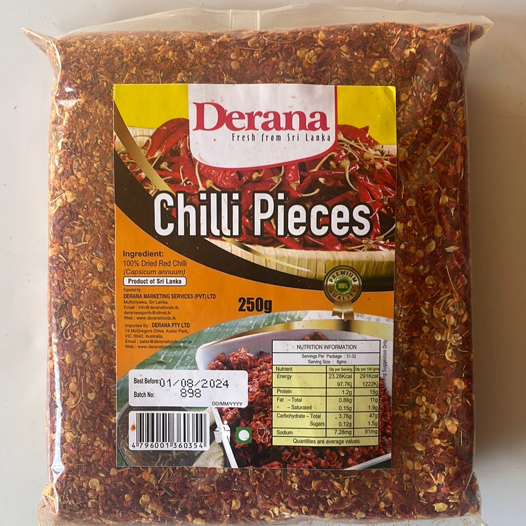 Derana Chilli Pieces 250G