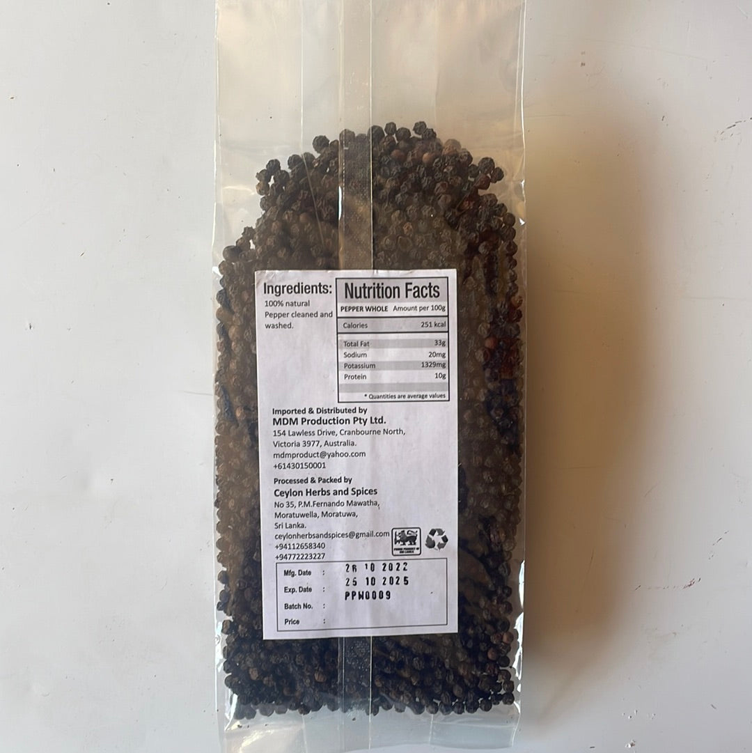 Ceylon Spicia Peppercorns 250g